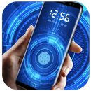 Blue space lock screen-APK