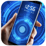 Blue space lock screen иконка
