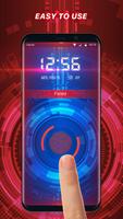 Blue space lock screen imagem de tela 2