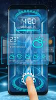 Sci-fi fingerprint style lock screen for prank ảnh chụp màn hình 1