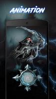 Skull fingerprint style lock screen for prank screenshot 1
