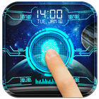 Space fingerprint style lock screen for prank ikona