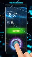 Sci-fi fingerprint style lock screen for prank ảnh chụp màn hình 3