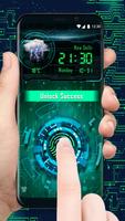 Sci-fi fingerprint style lock screen for prank ảnh chụp màn hình 1
