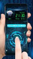 Sci-fi fingerprint style lock screen for prank ảnh chụp màn hình 3
