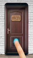 Open-door style lock screen poster