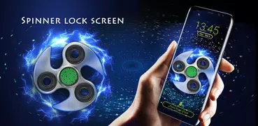 Fidget spinner lock screen