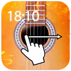 Funny Lock Screen App Guitar Theme APK download