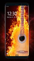 Gitarre Sperrbildschirm Plakat