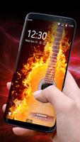 Funny Lock Screen App Guitar Theme screenshot 2