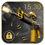 Cool Gun Shooting Lock Screen App icon