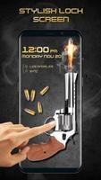 Gun shooting lock screen اسکرین شاٹ 1