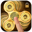Golden fidget spinner&fingerprint locker for prank APK