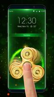 Golden fidget spinner&fingerprint locker for prank ảnh chụp màn hình 2