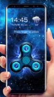 Fidget spinner lock screen poster