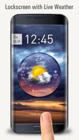 Lock Screen with live weather crystal ball screenshot 2