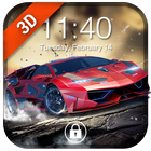 آیکون‌ Car Parallax Locker&Live lock screen for Free