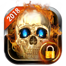 Пылающий череп Блокировка экрана APK
