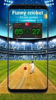 Funny Cricket Game Lock Screen for You Affiche