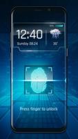 fingerprint style lock screen for prank poster