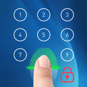 fingerprint style lock screen for prank ikona