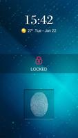 fingerprint style lock screen for prank poster