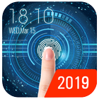 Space fingerprint style lock screen for prank biểu tượng