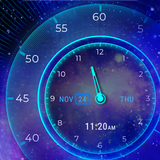 Futuristic Clock Fingerprint Lock Screen for prank biểu tượng