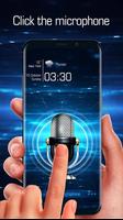 voice detection style lock screen for prank poster