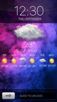 Wetter Lockscreen Sperrbildschirm Plakat