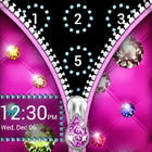 Diamond & Zipper Lock Screen icône