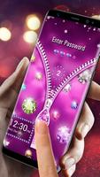 Diamond & Zipper Lock Screen Cartaz