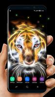 सुंदर बाघ लाइव वॉलपेपर स्क्रीनशॉट 1