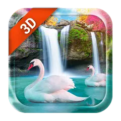 Live Wallpaper Waterfall& Swan APK download