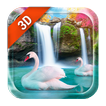 ”Live Wallpaper Waterfall& Swan