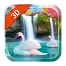 Live Wallpaper Waterfall& Swan APK