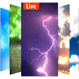 Animated weather live wallpaper& background icon