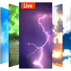 Animated weather live wallpaper& background icône