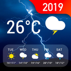 Aplicación de pronóstico del tiempo y radar icono