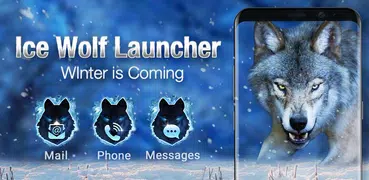 3D Ice Wolf Thrones Live Wallpaper & Launcher