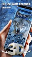 3D Ice Wolf Thrones Live Wallpaper & Launcher Plakat