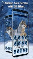 3D Ice Wolf Thrones Live Wallpaper & Launcher Screenshot 2