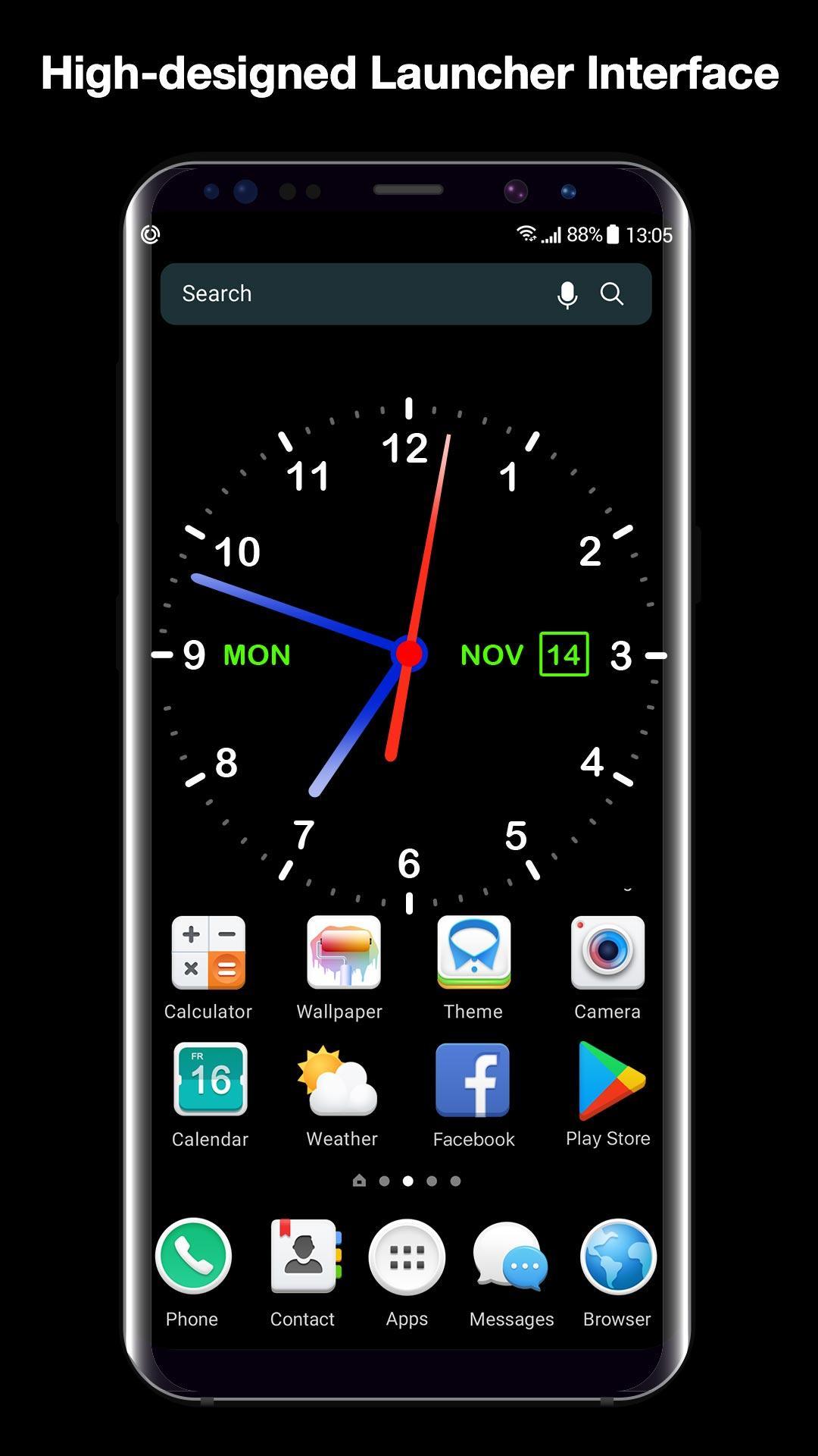 Android 用の アナログ時計スタイルロックスクリーンセーバー Apk をダウンロード