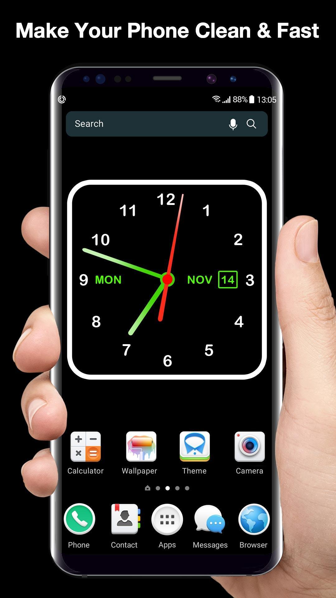 Android için Güzel Analog saat canlı duvar kağıdı APK�yı İndir