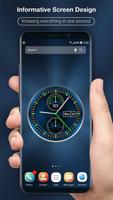 Analog Digital Clock on Screen Live Wallpaper 2019 скриншот 3