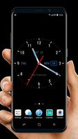 Schöne Analoge Uhr Live Wallpaper Plakat