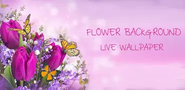 Flower Live Wallpaper Dancing Butterfly