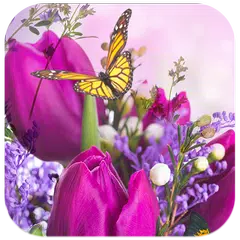 download Flower Live Wallpaper Dancing Butterfly APK