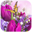 Flower Live Wallpaper Dancing Butterfly APK