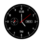 Analog clock & watch face live wallpaper 圖標